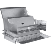 25 Pounds Galvanized Steel Automatic Chicken Feeders with Treadle for Poultry Farm Chicken Metal Feeder LM-113