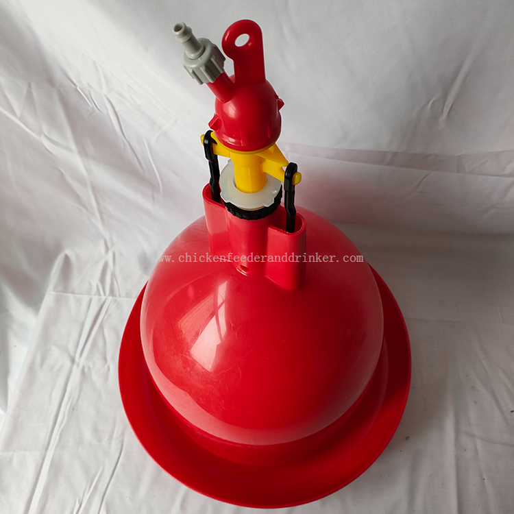 Poultry Watering System Chick Bell Drinker Easy Fill Chicken Watering Drinker Automatic Water Feeder for Chickens LM-137