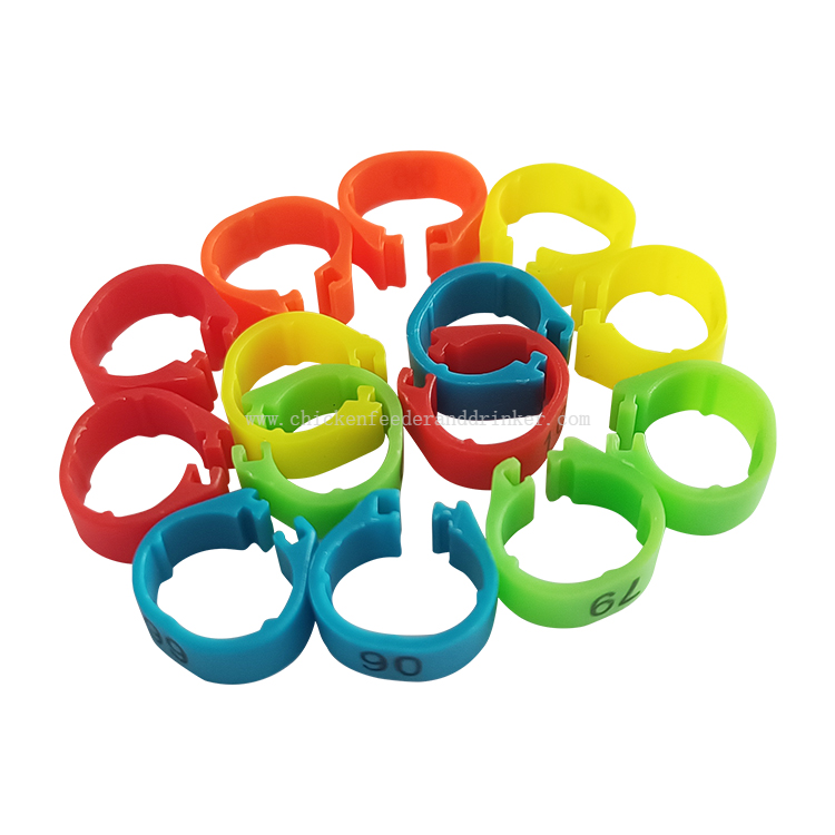 YYA/LMA-09 Plastic Colorful Numbered Clip-on Chick Ankle Pigeon Racing Foot Number Leg Ring Pigeon Leg Band Ring