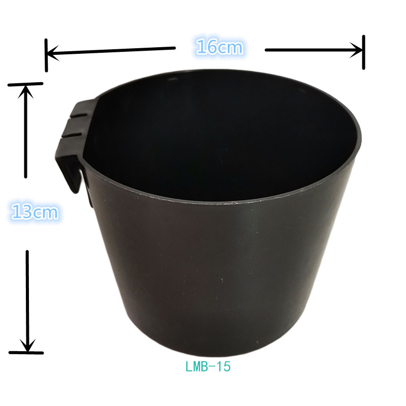 The Poultry Chicken Drinker And Feeder Plastic Round Chicken Feeder Bucket for Chicken Farm Turkey Cage Free-range Feeding LMB-14-15