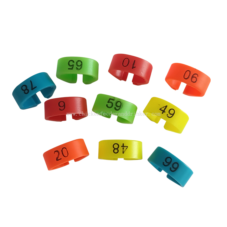 YYA/LMA-09 Plastic Colorful Numbered Clip-on Chick Ankle Pigeon Racing Foot Number Leg Ring Pigeon Leg Band Ring